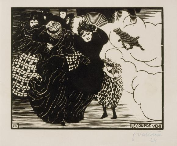 Félix Vallotton, Le Coup de Vent (Der Windstoß), 1894