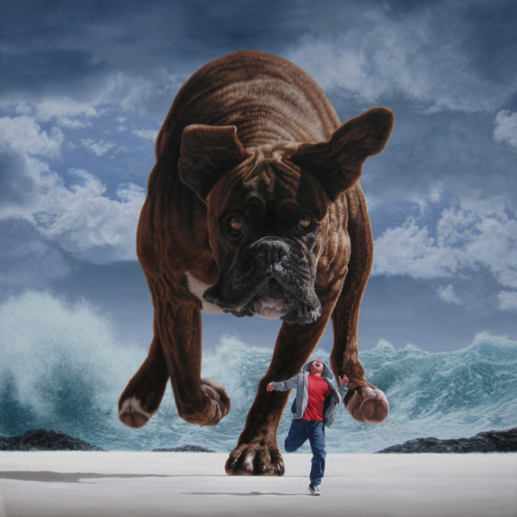 Pursuit under silver skies, 2010 © Joel Rea