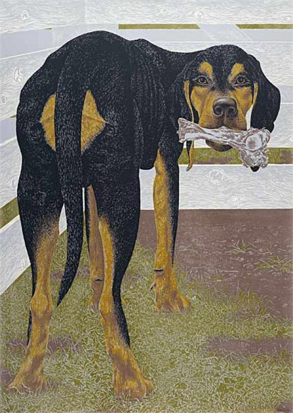 Alex Colville, Dog with Bone, 1961