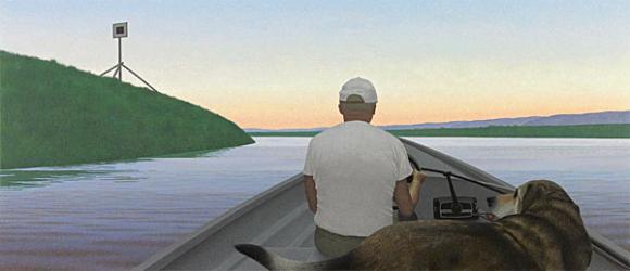 Alex Colville, On a River, 1996