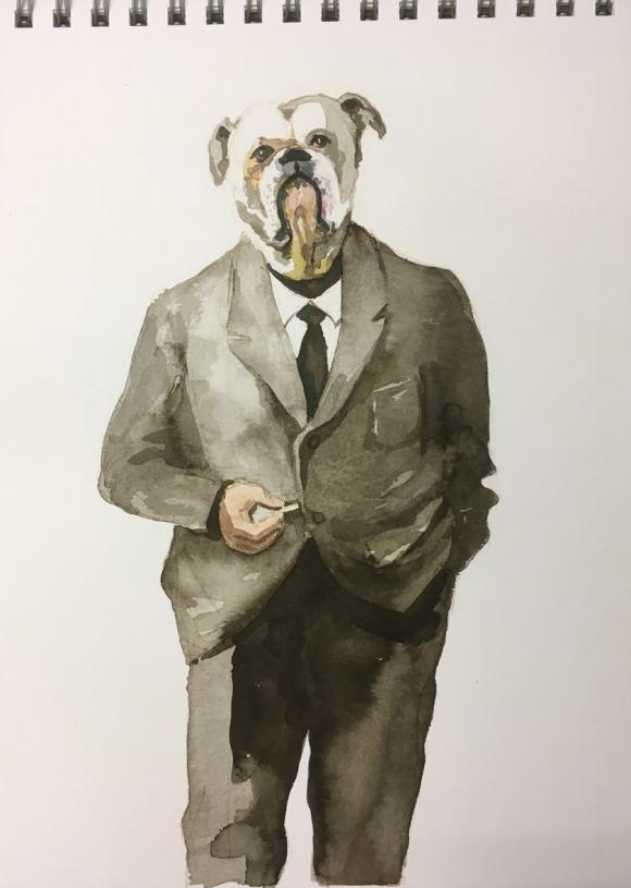 Bulldog Man, 2020 © Bärbel Rothhaar