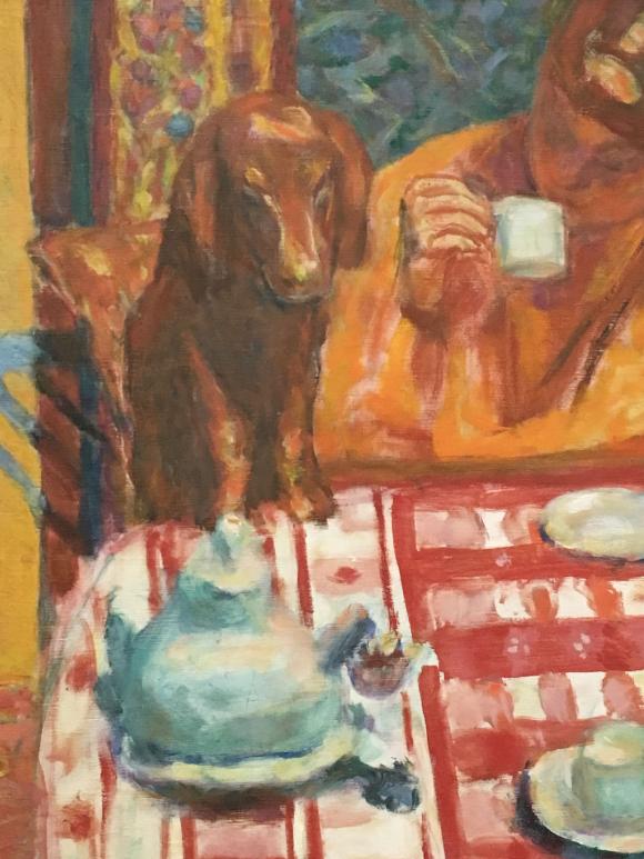 Pierre Bonnard, Der Kaffee, 1915, Detail, Foto Petra Hartl