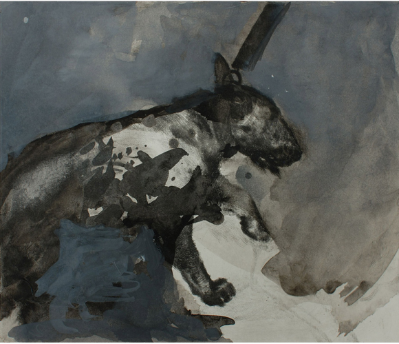 Die schwarzen Hunde 5, 2005 © Annedore Dietze