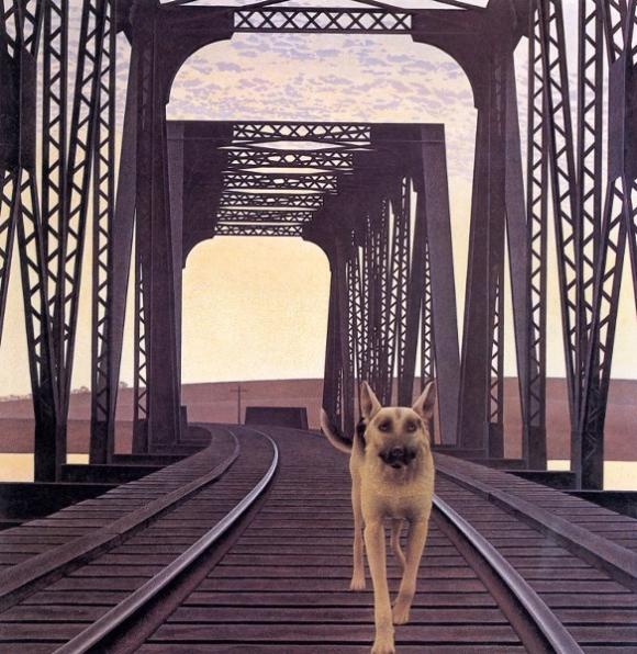 Alex Colville, Dog and Bridge