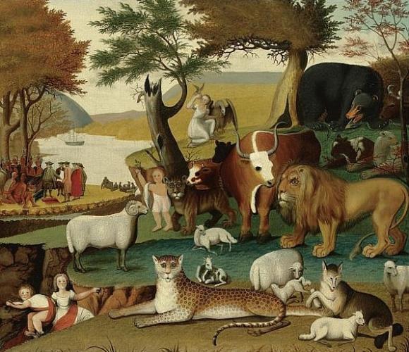 Edward Hicks, Peaceable Kingdom, 1848 