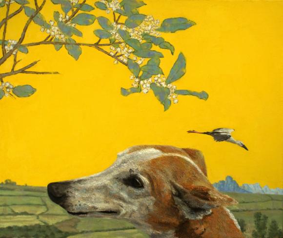 Fabian Jean, Dog and Heron