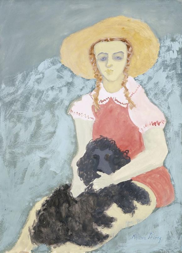 Milton Avery, Girl and Dog, 1942-43 © Hirshhorn Museum and Sculpture Garden, Smi