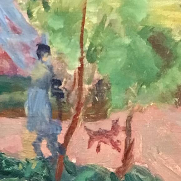 Pierre Bonnard, Haus unter Bäumen, 1918, Detail, Foto Petra Hartl