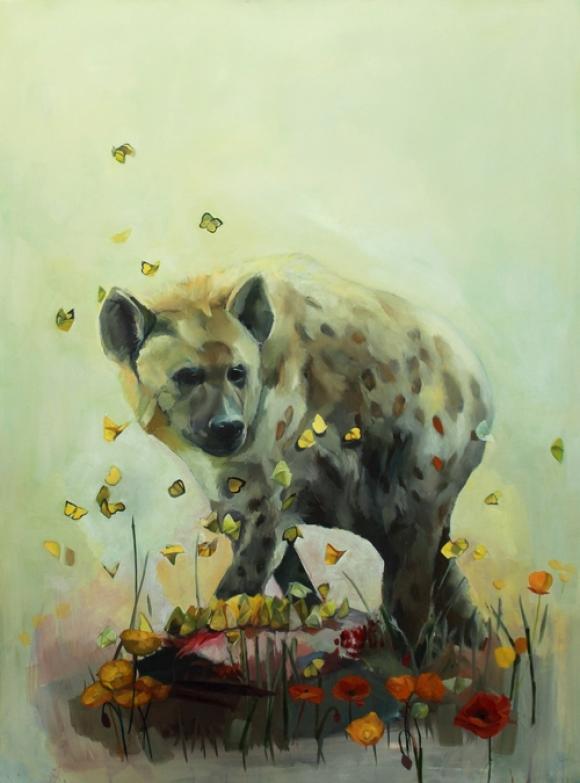 Coyote and Butterflies © Alexandra Loesser