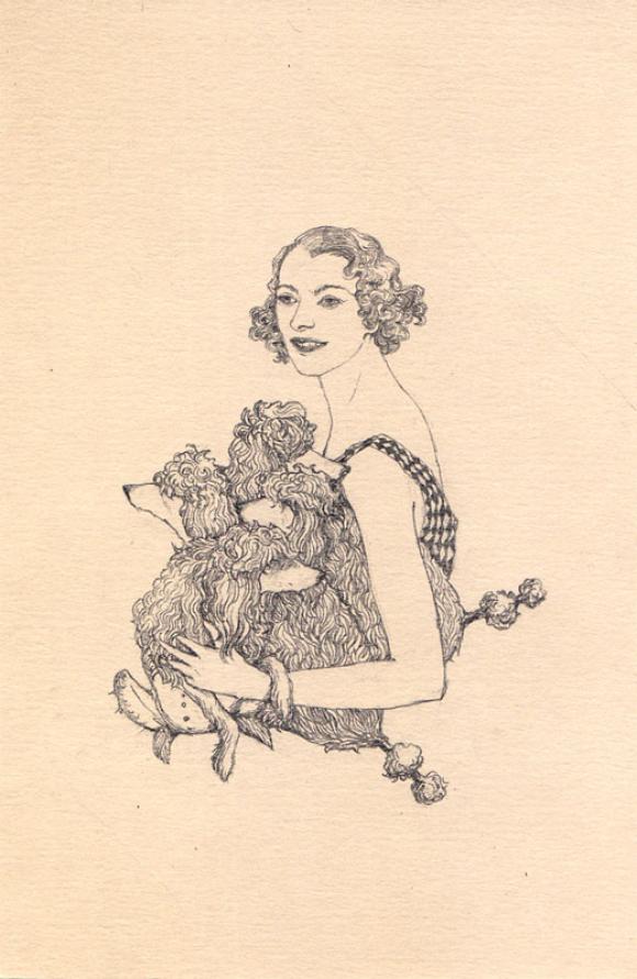 French Girl - French Poodles © Lauren Nassef