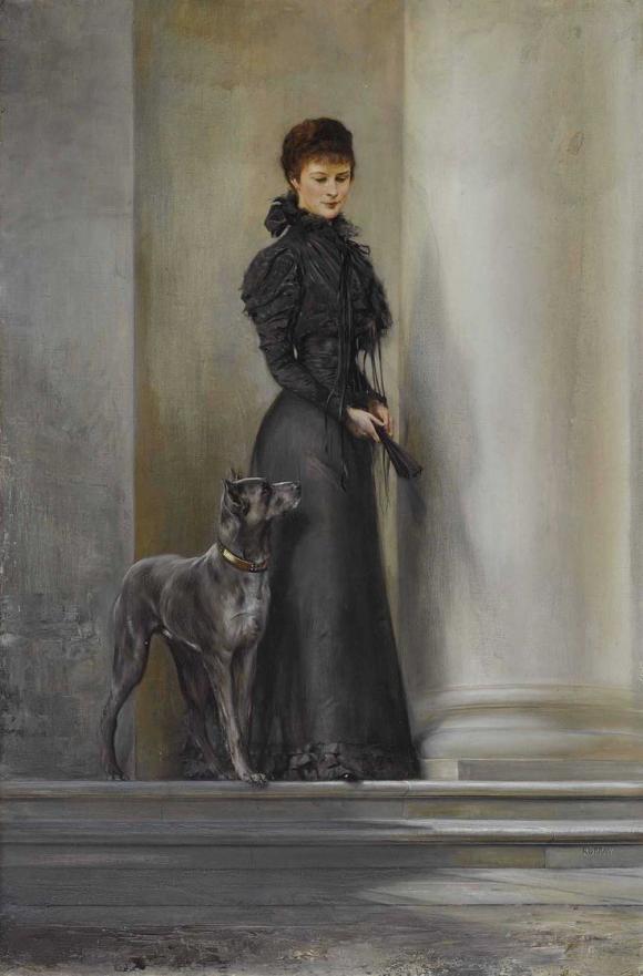 Kaiserin Elisabeth mit Dogge © Neumeister Auktionen, Foto Chr. Mitko