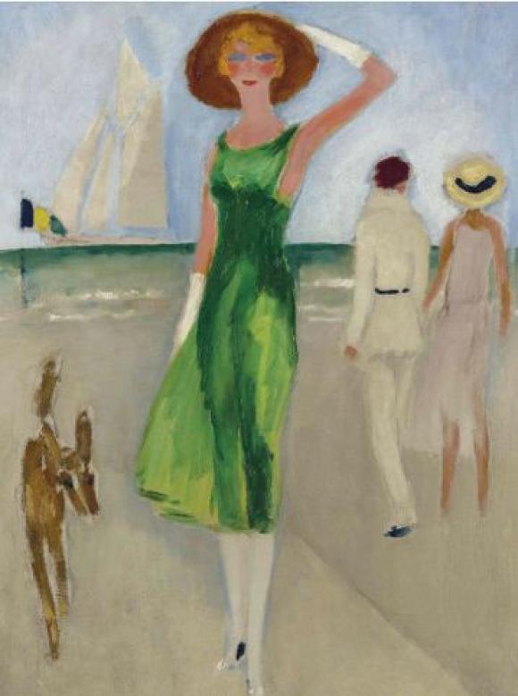 L'elgante au chapeau, um 1930 © Kees van Dongen