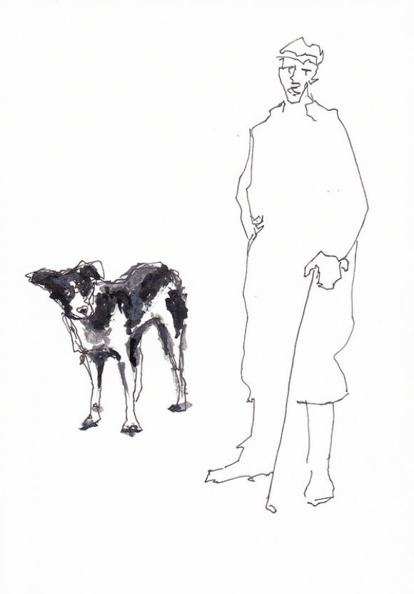 L’homme et le chien © Rodney van den Beemd