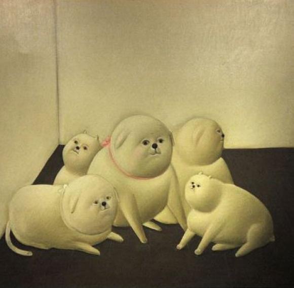 Botero: Perros, 1966