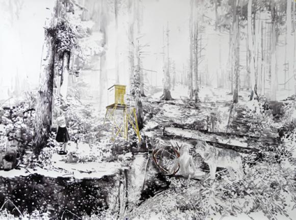 Malgosia Jankowska, Hochsitz am Wasser, 2012