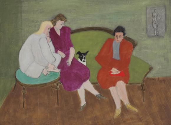 Milton Avery, Three Figures and a Dog