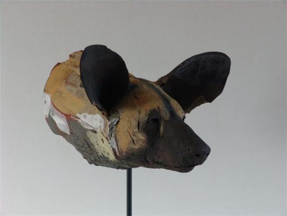 Paiinted Dog-head Study no.1, 2010 © Nicola Theakston