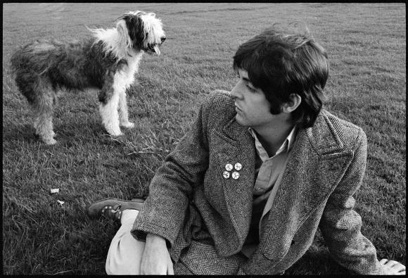 Paul and Martha, London ©1968 Paul McCartney, Photographer Linda McCartney