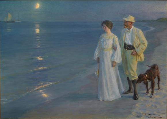 Peder Severin Krøyer, Sommerabend am Strand von Skagen, 1899