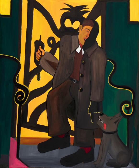 Portrait of a man with a dog, 2022 © Josip Novosel