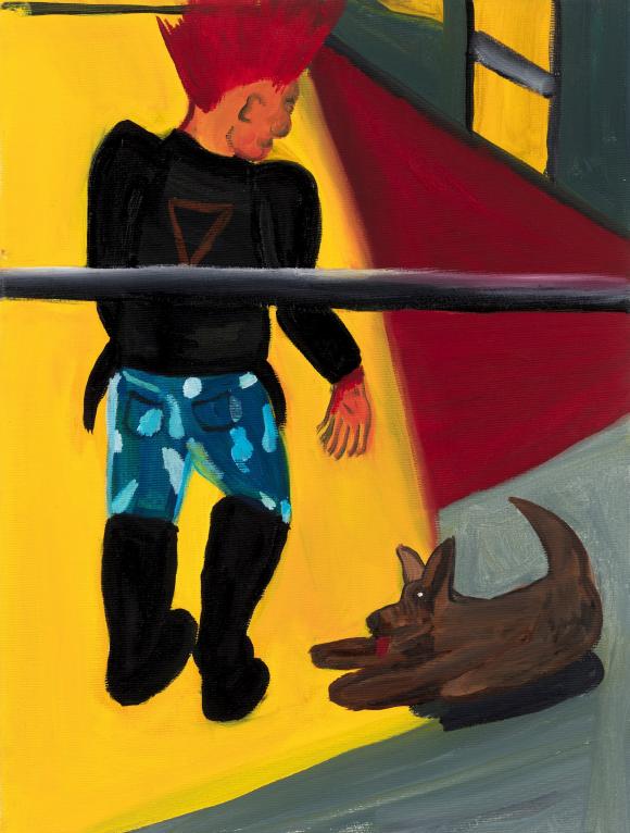Portrait of a man with a dog, 2023 © Josip Novosel