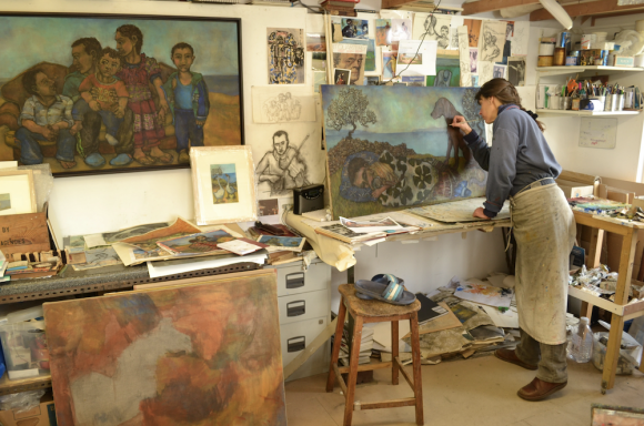 Sula Rubens in ihrem Atelier