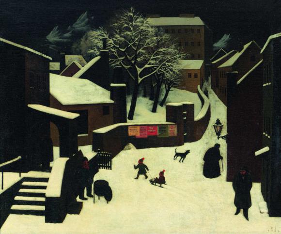 Franz Sedlacek, Winterlandschft, 1925, Österreichische Nationalbibliothek