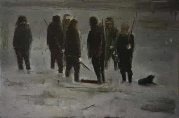 Sunday Hunting, 2009, oil on canvas, 150 x 100 cm © Simon Cantemir Hausì 