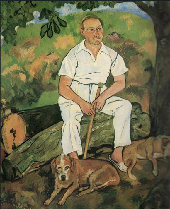 Suzanne Valadon, Andre Utter and His Dogs, 1932