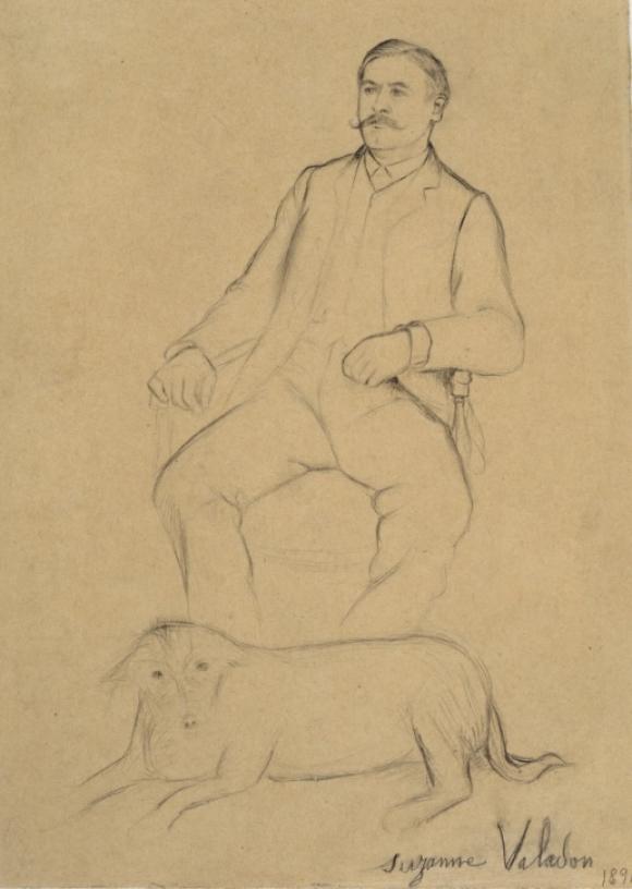 Suzanne Valadon, M. Paul Mousis et son chien, 1891