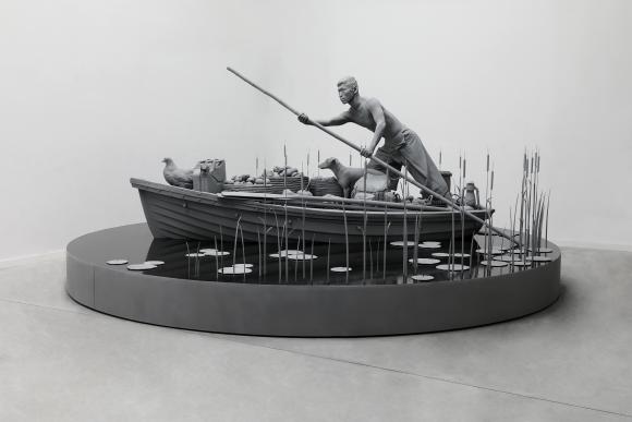 The Boatman, Sculpture, 2020 © Hans Op de Beeck