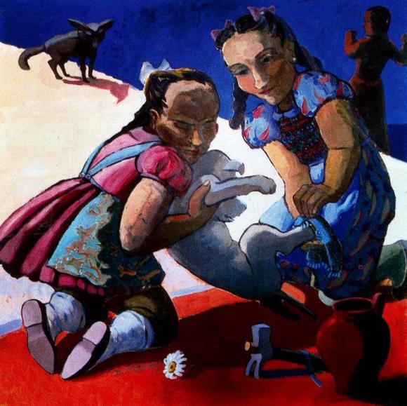 Dog and Girl - Serie @ Paula Rego