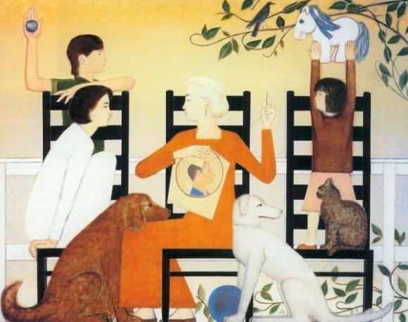 Will Barnet, Three chairs, 1986